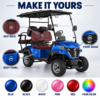 Custom LSV 2+2 Golf Cart Colors and Branding Custom color and logo options for LSV 2+2 electric golf cart