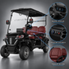 LSV 4-Seater Golf Cart Cockpit and Dashboard Suncart LSV 4-seater electric golf cart cockpit with digital display and controls