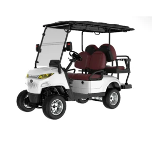 MXV 2+2 Four Seater Electric Golf Cart SUN-CART MXV 2+2 four seater electric golf cart front three-quarter view
