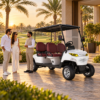 MXV 4+0 Resort Guest Transport SUN-CART MXV 4+0 electric golf cart for Dubai golf resort guest transport