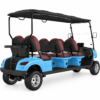MXV 6+0 Sky Blue Six Seat Detail Sky blue SUN-CART MXV 6+0 six forward-facing seats and rear storage detail