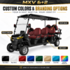 MXV 6+2 Custom Colors and Logo Branding MXV 6+2 custom body colors and logo placement options