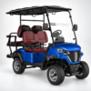 SUNCART LSV 2+2 Blue Electric Golf Cart Blue SUNCART LSV 2+2 electric golf cart with rear-facing seats