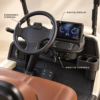 TXV 2+0 Digital Cockpit and Controls TXV 2+0 golf cart cockpit with digital display, ergonomic steering wheel and cup holders