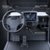 TXV 6+2 Digital Touchscreen Cockpit TXV 6+2 golf cart cockpit with digital touchscreen display and ergonomic steering wheel